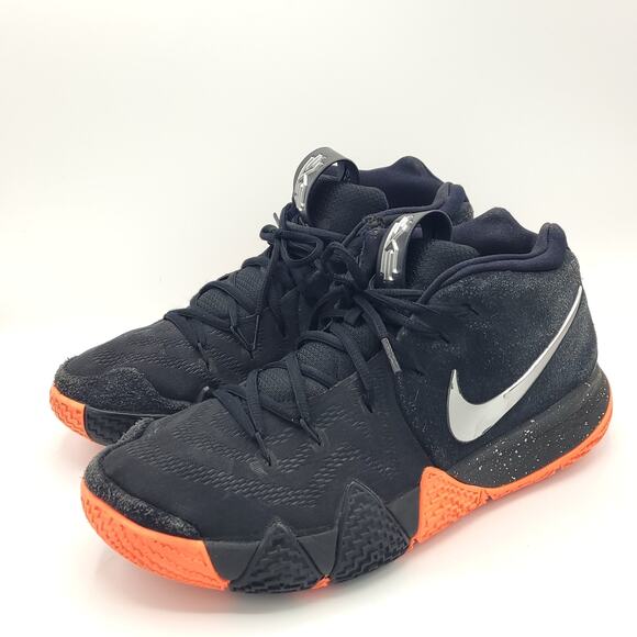 Nike Kyrie 4 black Orange 943806-010 men's size 11